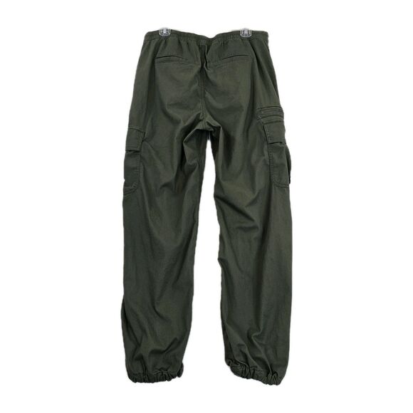 Hollister Pants Mens Medium Green Adjustable-Rise Parachute Baggy Cargo Jogger - Picture 2 of 15